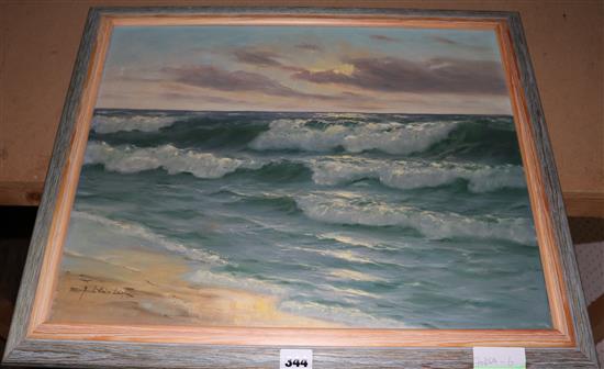 Lukas Larson oil, seascape